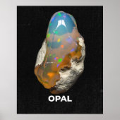 Stunning Natural Opal Gemstone Poster (Vorne)