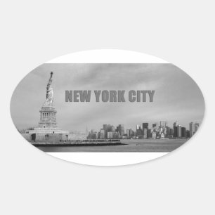 Stunning New York Ovaler Aufkleber