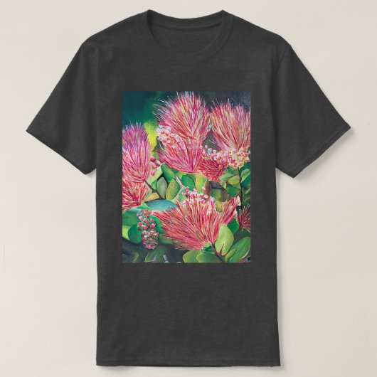 Stunning Ohia Lehua Flowers Blooming in Maui T-Shirt (Design vorne)