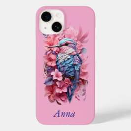 Stunning Pastel Hummingbird Floral Case-Mate iPhone 14 Hülle