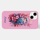 Stunning Pastel Hummingbird Floral Case-Mate iPhone Hülle (Rückseite (Horizontal))
