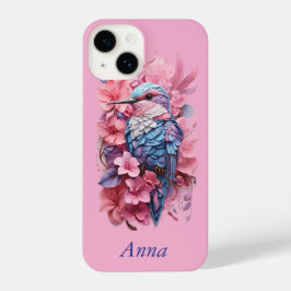 Stunning Pastel Hummingbird Floral iPhone 14 Hülle