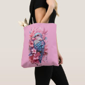 Stunning Pastel Hummingbird Floral Tasche (Von Nahem)