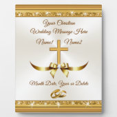 Stunning Personalized Christian Wedding Gift Ideas Fotoplatte (Vorderseite)