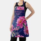 Stunning Pink Floral Bloom Personalized Schürze (InSitu)