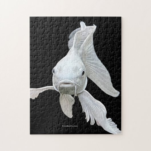 Stunning Platinum Butterfly Koi Carp Puzzle (Vertikal)