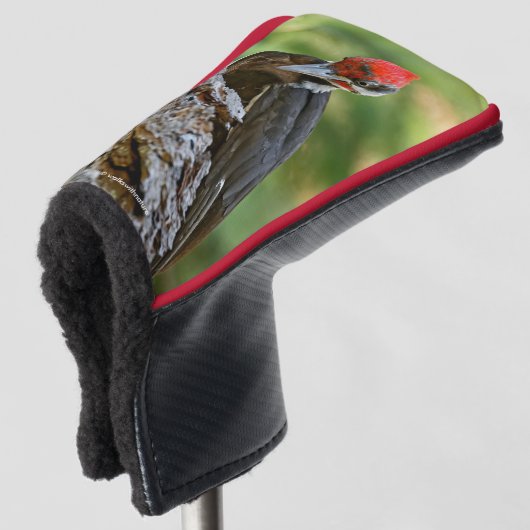 Stunning Portrait of Pileated Woodpecker on Tree Golf Headcover (3/4 Vorderseite)