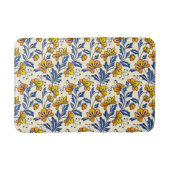 Stunning Seamless Pattern of Flowers and Leaves Badematte (Vorderseite)