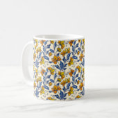 Stunning Seamless Pattern of Flowers and Leaves Kaffeetasse (Vorderseite Links)