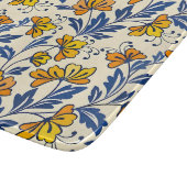 Stunning Seamless Pattern of Flowers and Leaves Schneidebrett (Ecke)