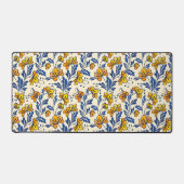 Stunning Seamless Pattern of Flowers and Leaves Schreibtischunterlage (Vorderseite)