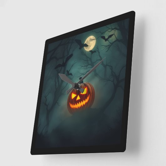 Stunning Sinister – Ultimate Haunted Design Quadratische Wanduhr (Winkel)