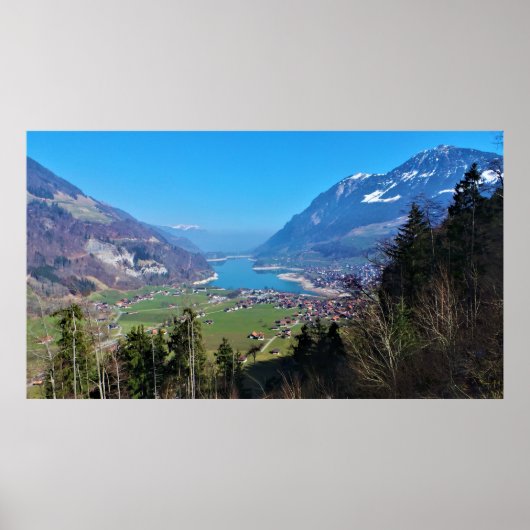 Stunning Swiss valley at Lungern Poster (Vorne)