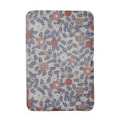 Stunning Teal and Magenta Foliage Pattern  Badematte (Vorderseite Vertikal)