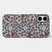 Stunning Teal and Magenta Foliage Pattern  Case-Mate iPhone Hülle (Rückseite (Horizontal))