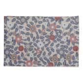 Stunning Teal and Magenta Foliage Pattern  Kissenbezug (Rückseite-Links)