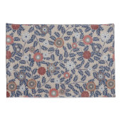 Stunning Teal and Magenta Foliage Pattern  Kissenbezug (Rückseite-Rechts)