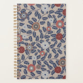 Stunning Teal and Magenta Foliage Pattern  Planer (Vorderseite)