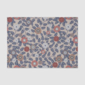 Stunning Teal and Magenta Foliage Pattern  Seidenpapier (Vorderseite)