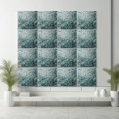 Stunning Underwater Aquamarine Crystal Blue Mosaic Fliese