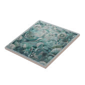 Stunning Underwater Aquamarine Crystal Blue Mosaic Fliese (Seite)