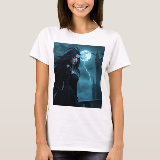 Stunning Vampire Queen Glow Tee – Shop Now 🌕 (Vorderseite)