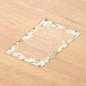 Stunning White Flowers Wedding  Acryleinladungen (Ablage )