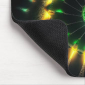 Stunning Yellow And Green Pinwheel Fractal Mousepad (Ecke)