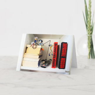 Stunt Fubby's Tom Cruise naspelen. Dankeskarte