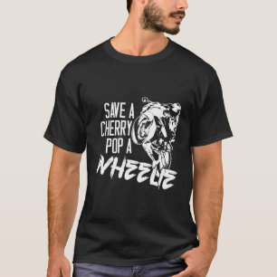 Stunt Riders Rettete einen Kirsche Pop ein Rad T-Shirt