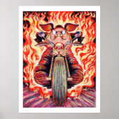 Stunt Riding Pig Poster (Vorne)