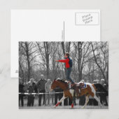 Stunt Riding Postkarte (Vorne/Hinten)