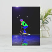 Stunt scooter Einladungskarte Einladung (Stehend Vorderseite)