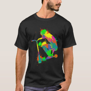 Stunt-Scooter-Fahrer Jungen Kinder Jugendlich T-Shirt