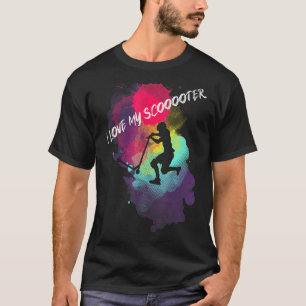 Stunt Scooter Kids Kick Scooter Scooter Rider Skat T-Shirt