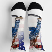 Stunt Scooter Rider und US Flag Socks Socken (Oben)