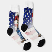 Stunt Scooter Rider und US Flag Socks Socken (Rechts)