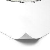 Stunt Scooter Rider und US-Flagge Poster (Ecke)