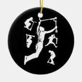 Stunt Scooter Scootering Tricks Keramik Ornament (Vorne)