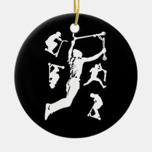 Stunt Scooter Scootering Tricks Keramik Ornament