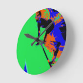 Stunt Scooter Speedster - Scooter Boy Runde Wanduhr (Winkel)