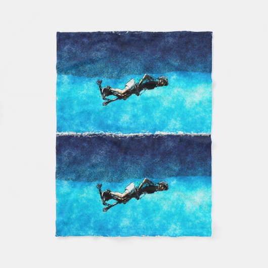 Stunt Scooter Sports Fleece Blanket (Vorderseite)