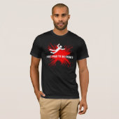STUNTMAN BERUFLICH (weiß/Rot) T-Shirt (Vorne ganz)