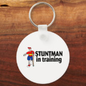 Stuntman in Ausbildung 2 Schlüsselanhänger (Vorderseite)