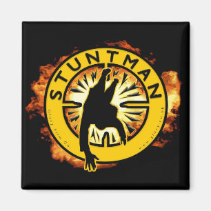 Stuntman-Kühlschrankmagnet - 2"" Quadrat x2 Magnet