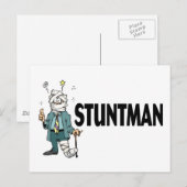 Stuntman Postkarte (Vorne/Hinten)