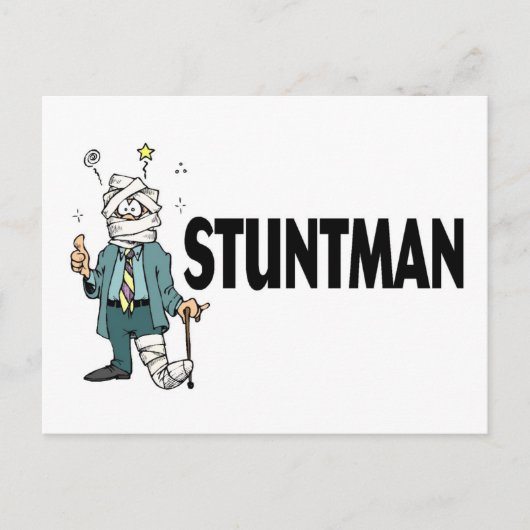 Stuntman Postkarte (Vorderseite)