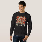 Stunts Beruflich Broken Opa Stuntman 1 Sweatshirt (Vorne ganz)