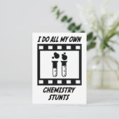 Stunts der Chemie Postkarte (Stehend Vorderseite)