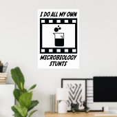 Stunts der Mikrobiologie Poster (Heimbüro)